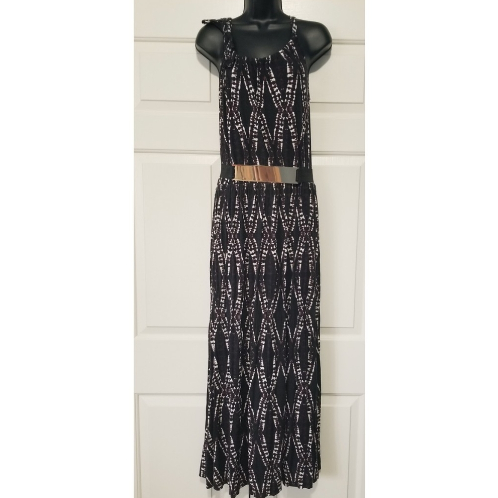 DONATING SOON mark. by Avon Halter Dress Maxi Length, With Belt, Size 10
